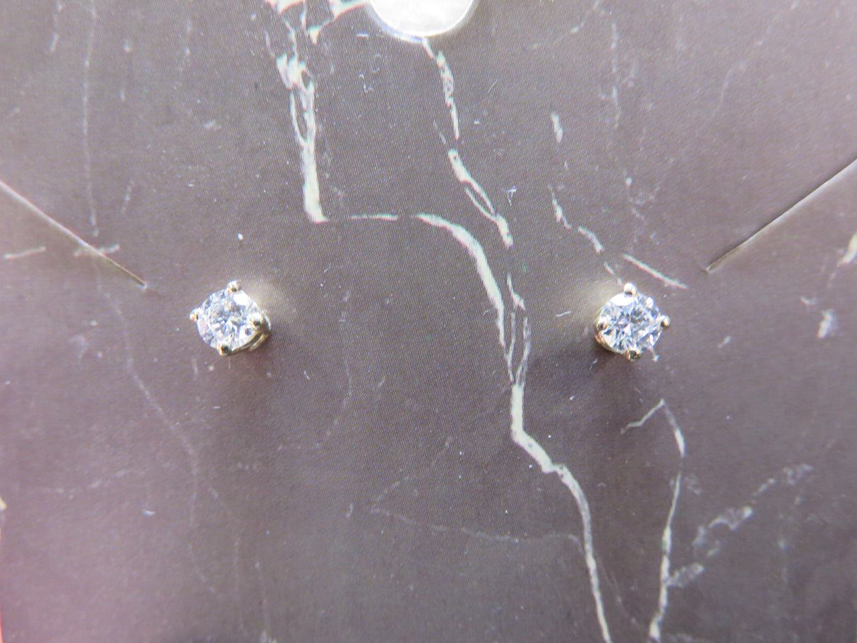 Lab Grown Diamond Earrings Studs 0.25ctw 10k Yellow Gold
