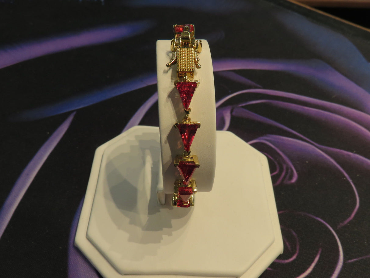 Lab Created Sapphire Vermeil Yellow Gold over Sterling Silver