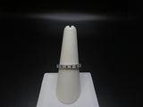 White Cubic Zirconia Platinum over Sterling Silver Ring Size 7