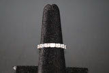 White Cubic Zirconia Platinum over Sterling Silver Ring Size 7