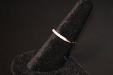 White Cubic Zirconia Platinum over Sterling Silver Ring Size 7
