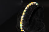 Ethiopian Opal Silver Bracelet