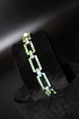 Neon Green Crystal Bracelet