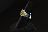 Peridot Stainless Steel Ring