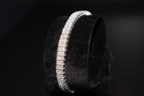 Moissanite 2 Row 8" Tennis Bracelet