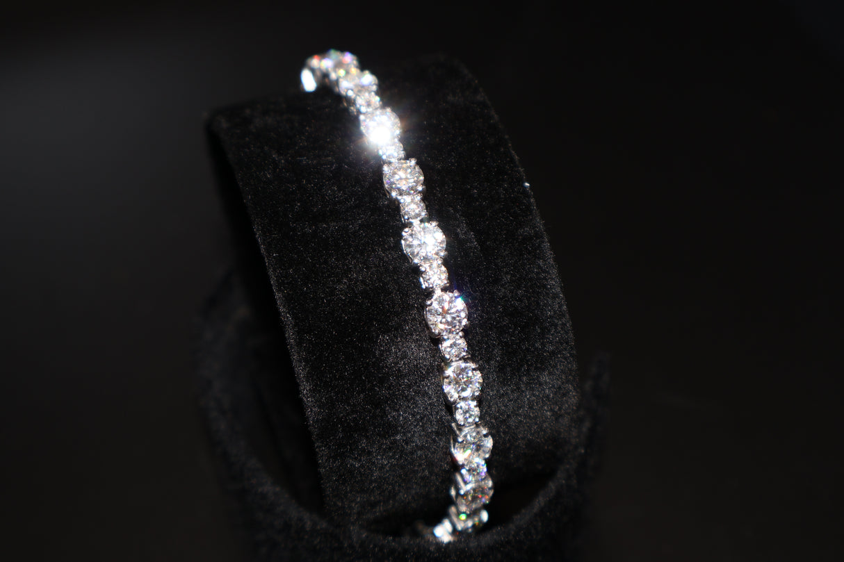 Moissanite Round 5mm Tennis Bracelet
