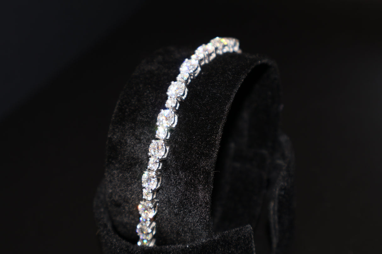 Moissanite Round 5mm Tennis Bracelet