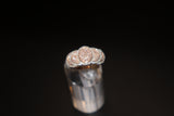 Natural Pink and White Diamond Ring